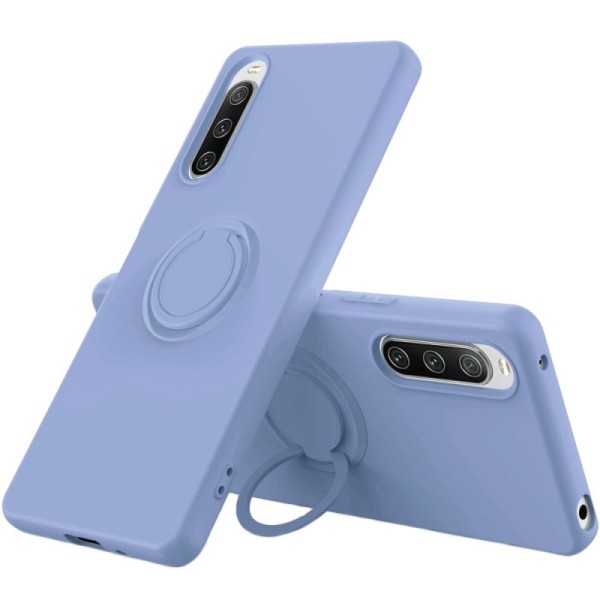 „Ring“ Kickstand (TPU) apvalks - violeta (Xperia 10 V)
