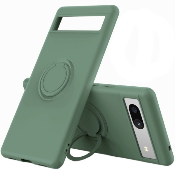 „Ring“ Kickstand (TPU) apvalks - zaļš (Pixel 7A)