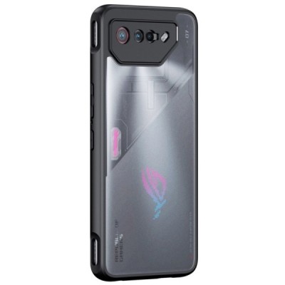 Asus Rog Phone 7 „Dux Ducis“ Aimo dzidrs apmales melnā krāsā apvalks | Vacins.lv