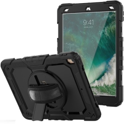 Apple iPad Pro 10.5" (iPad Air 2019) pastiprinātas aizsardzības melns (360°) apvalks, vaciņš | Vacins.lv