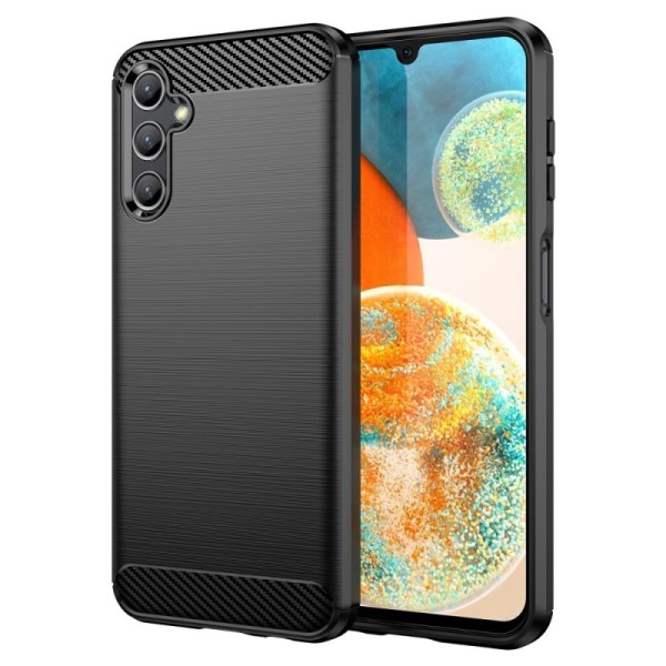 „Carbon“ cieta silikona (TPU) vāciņš - melns (Galaxy A14 5G / A14 4G)