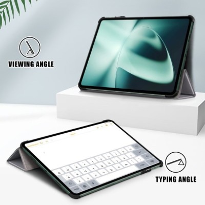 OnePlus Pad (Oppo Pad 2) atvēramais pelēks maciņš | Vacins.lv