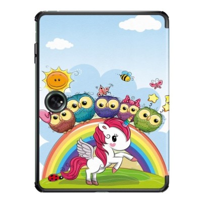 OnePlus Pad (Oppo Pad 2) atverčiamas „Unicorn“ spalvotas dėklas - knygutė | Priedai.lt