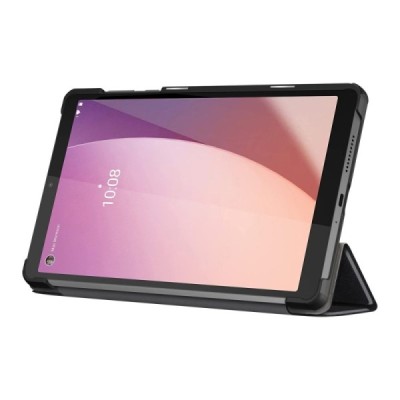 Lenovo Tab M8 8" Gen 4 atverčiamas juodas odinis dėklas - knygutė | Priedai.lt