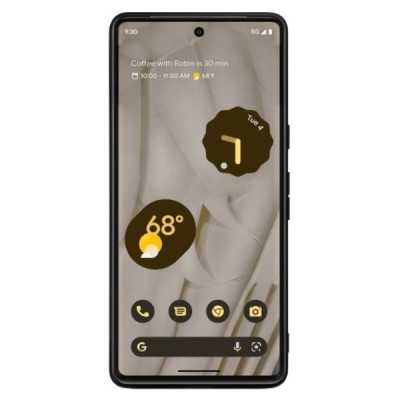 Google Pixel 7A „Leather“ Magnetic melns ādas apvalks | Vacins.lv