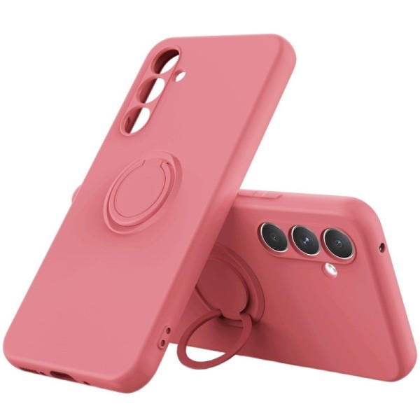 „Ring“ Kickstand (TPU) apvalks - sarkans (Galaxy A54)