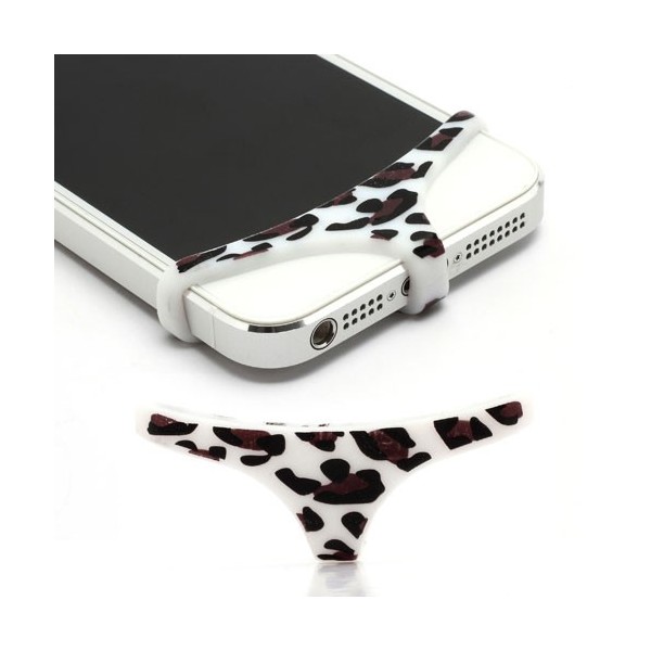 Telefona apakšbikses - balta, leoparda