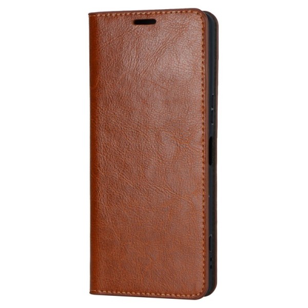 „Deluxe“ atvērams maciņš - brūns (Xperia 1 V)