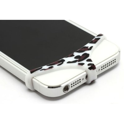 Balta, leoparda mīksta silikona elefona apakšbikses / Vacins.lv