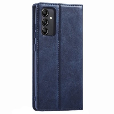 Samsung Galaxy A14 5G (SM-A146B, SM-A145F) „Lc.Imeeke“ zils ādas atvērams maciņš | Vacins.lv