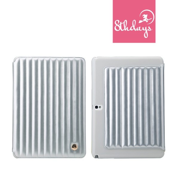 „8thdays“ Jessie's Melody atvērams futrālis - sudraba (Note 10.1 2014)