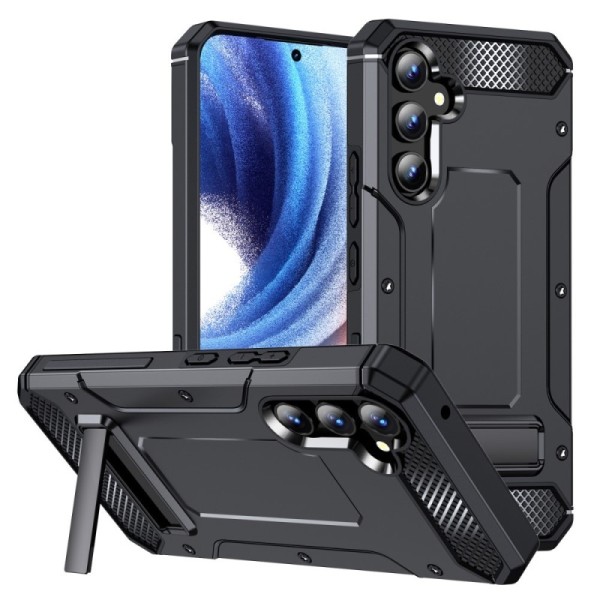 „Kickstand“ pastiprinātas aizsardzības apvalks - melns (Galaxy A14 5G / A14 4G)