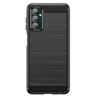 Samsung Galaxy M23 (SM-M236B, SM-E236B, SM-E135F) „Carbon“ cieta silikona (TPU) melns vāciņš | Vacins.lv