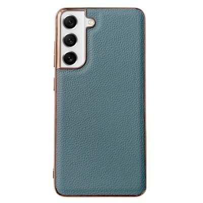 „Litchi“ Leather Samsung Galaxy S21 FE (Fan Edition) 5G gaiši zils ādas apvalks | Vacins.lv