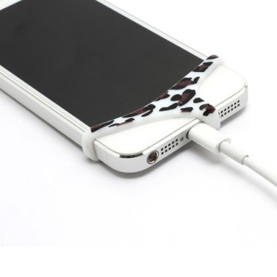 Balta, leoparda mīksta silikona elefona apakšbikses / Vacins.lv