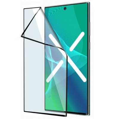 Samsung Galaxy S22 Ultra 5G (SM-S908X) „Ceramics“ hibrīda ekrāna aizsargplēve (pilnīgi aizsedzama) | Vacins.lv