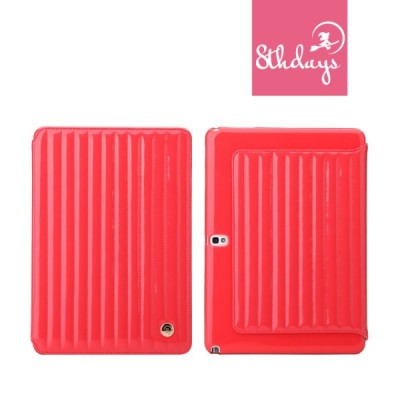 „8thdays“ Jessie's Melody prabangus atverčiamas raudonas Samsung Galaxy Note 10.1 2014 dėklas / Priedai.lt