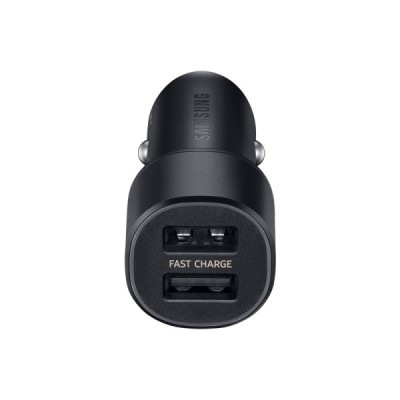 Origināls Samsung Dual Fast Charge EP-L1100 melns autolādētājs + Type-C vads | Vacins.lv