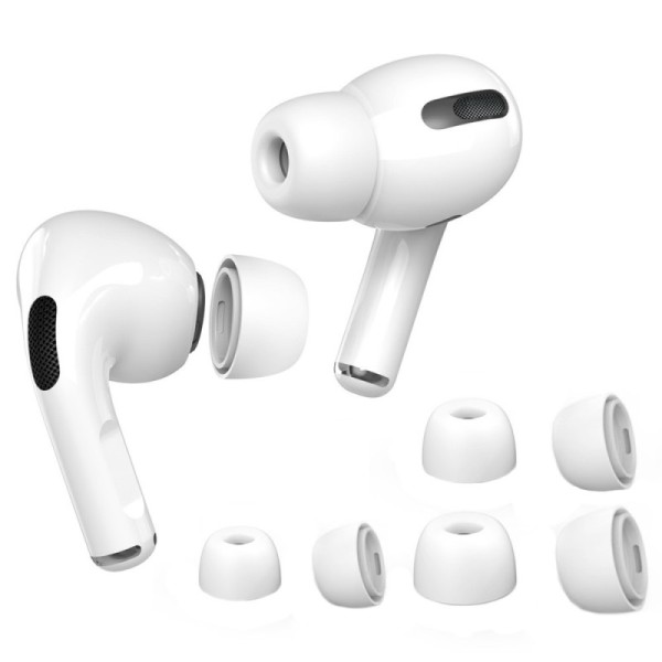 „AhaStyle“ silikona austiņu uzgaļi - balts (AirPods Pro / Pro 2)