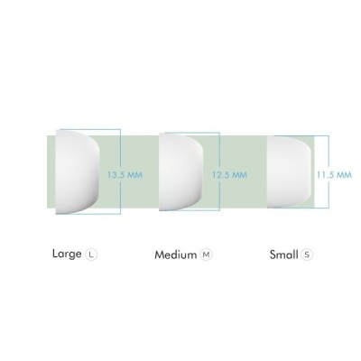 Apple AirPods Pro (Pro 2) silikona balts austiņu uzgaļi | Vacins.lv