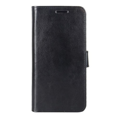 Xiaomi Redmi 6A atvēramais ādas melns maciņš (maks) | Vacins.lv