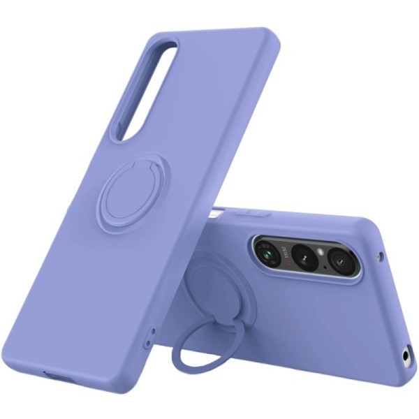 „Ring“ Kickstand (TPU) apvalks - violeta (Xperia 1 V)