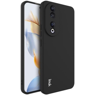 Huawei Honor 90 „Imak“ cieta silikona (TPU) melns apvalks | vacins.lv