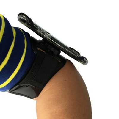 „Flexible“ Octopus dėklas sportui (raištis ant rankos) - juodas, universalus (L+ dydis) | Priedai.lt