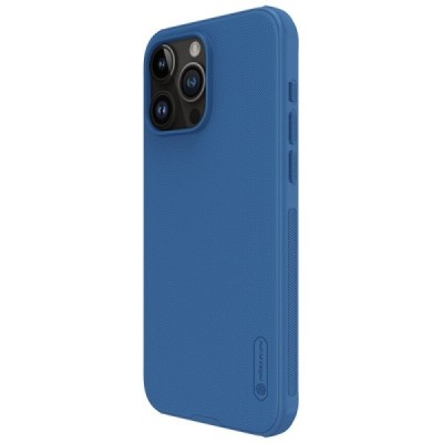Apple iPhone 15 Pro Max „Nillkin“ Frosted Shield Pro mėlynas dėklas - nugarėlė | Priedai.lt