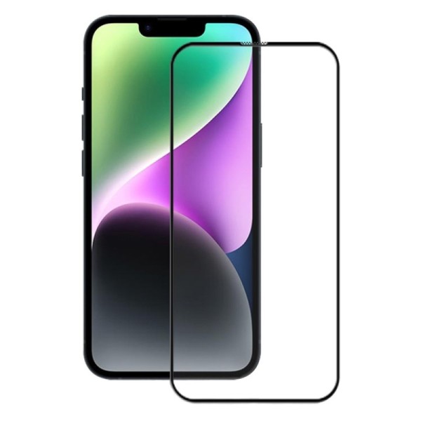 „Mocolo“ 3D Tempered Glass ekrāna aizsargstikls 0.26 mm - melns (iPhone 15)