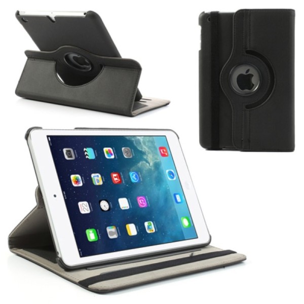 Atvēramais futrālis 360° - melns (iPad Mini 1 / 2 / 3)
