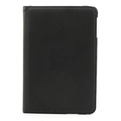 Apple iPad Mini 1 / 2 / 3 atvēramais melns teksturēts futrālis, grozās 360° grādu apjomā / Vacins.lv