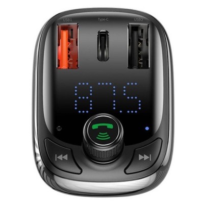 „Baseus“ S-13 Auto FM melns modulators / lādētājs (36W) | Vacins.lv