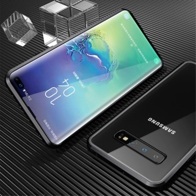 Samsung Galaxy S10+ (G975) dzidrs (caurspīdīgs) Frame magnētiskais aizsedzams plastmasas apvalks | Vacins.lv