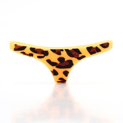 Telefono geltoni, leopardiniai, minkšto silikono apatiniai („triusikai“) / Priedai.lt