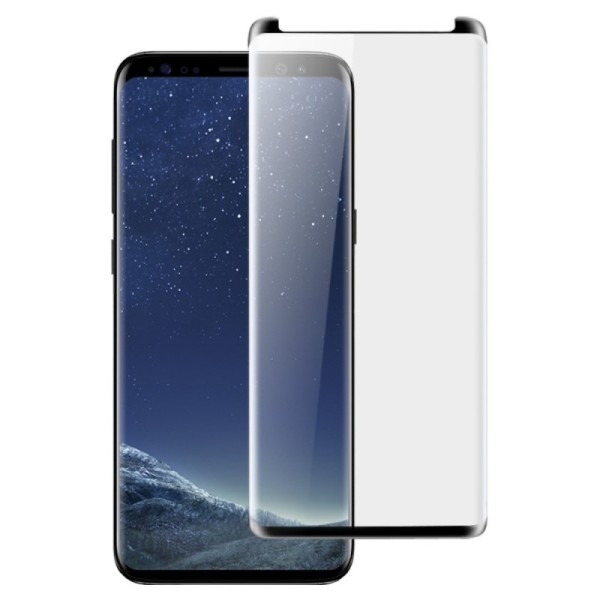 „Imak“ 3D Tempered Glass pilnai dengiantis apsauginis ekrano stiklas 0.2 mm - juodas (Galaxy S9+)