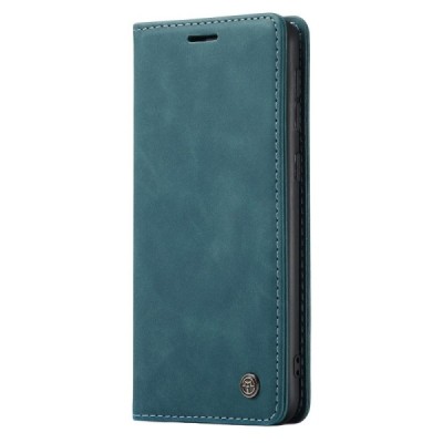 Samsung Galaxy A40 (A405F) CaseMe Retro solīds atvēramais ādas zaļš maciņš - maks | Vacins.lv