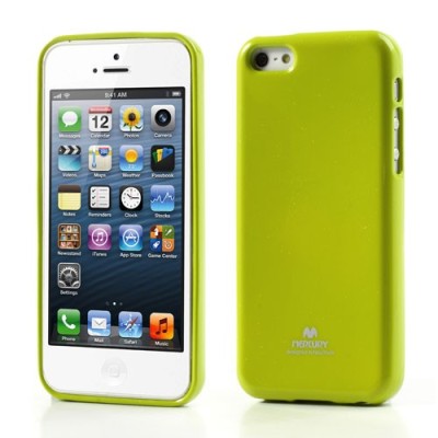 „Mercury“ Color kieto silikono (TPU) žalias Apple iPhone 5C dėklas (dėkliukas) / Priedai.lt