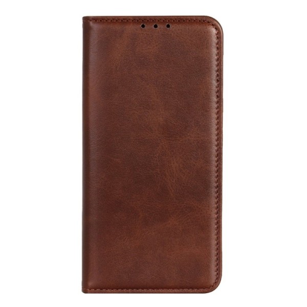 „Split“ atverčiamas dėklas - tamsiai rudas (iPhone 15 Pro Max)