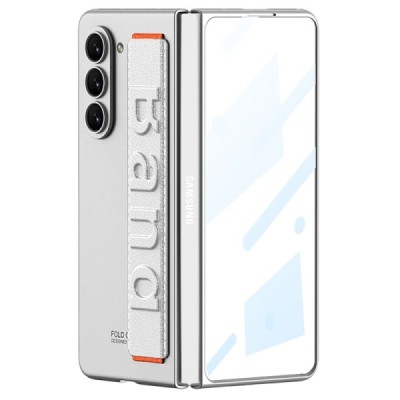 Samsung Galaxy Fold5 5G (SM-F946B) GKK Band Glass sudrabs plastika apvalks | vacins.lv