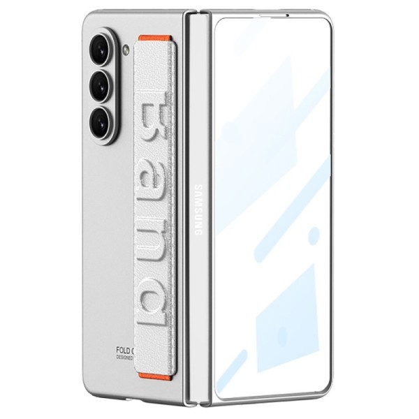 „GKK“ Band Glass plastmasas apvalks - sudrabs (Galaxy Fold5)