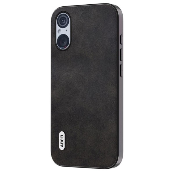 „Abeel“ Texture ādas apvalks - melns (Xperia 5 V)