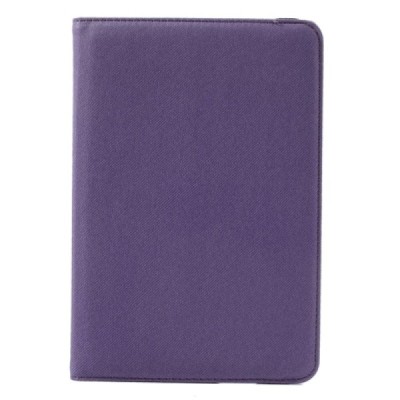 Apple iPad Mini 1 / 2 / 3 atverčiamas, sukiojamas 360 laipsnių, violetinis odinis dėklas - stovas / Priedai.lt