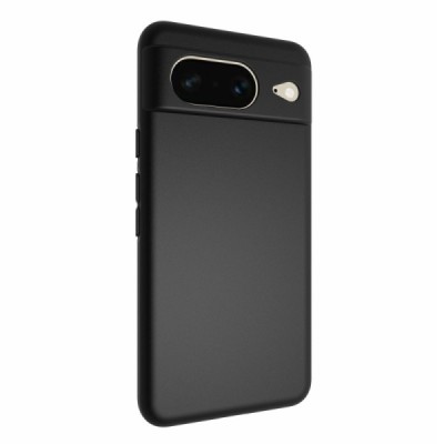 Google Pixel 8 cieta silikona (TPU) melns apvalks | vacins.lv
