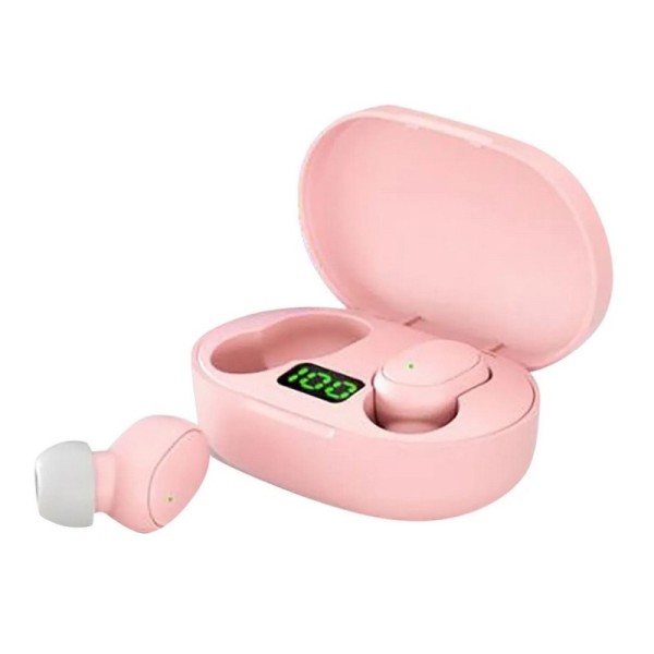 „TWS“ True Wireless E6S bezvadu austiņas - rozā