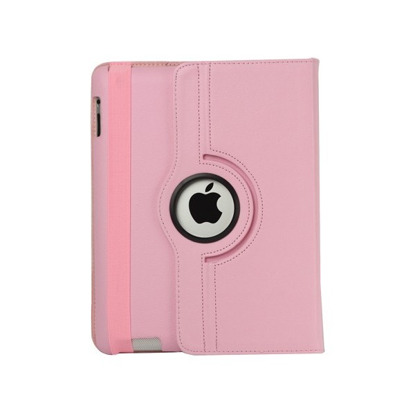 Atvēramais futrālis 360° - rozs (iPad 2 / 3 / 4)
