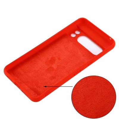 Google Pixel 8 Pro Shell cieta silikona (TPU) apvalks - sarkans | vacins.lv