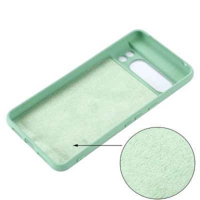 Google Pixel 8 Pro Shell cieta silikona (TPU) apvalks - zaļš | Vacins.lv