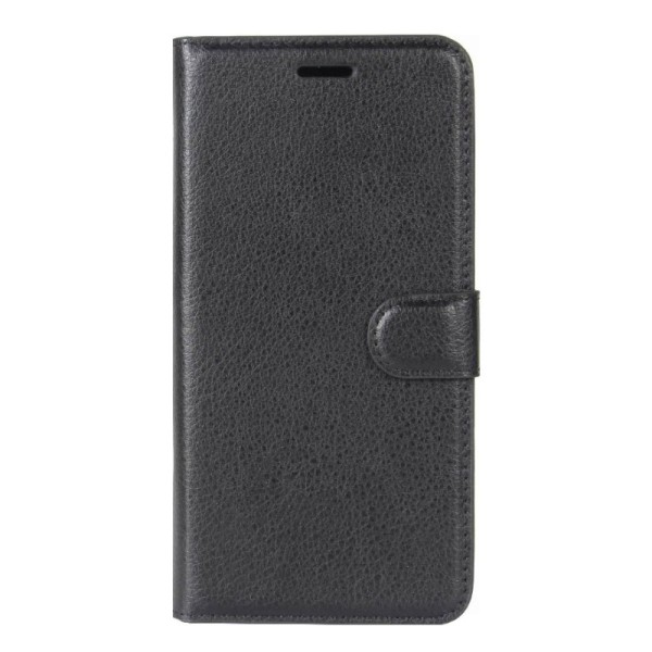 „Litchi“ atvēramais maciņš - melns (Nokia 6 2018 / Nokia 6.1)