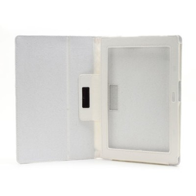 Sony Xperia Tablet Z atverčiamas stilingas baltas odinis dėklas / Priedai.lt